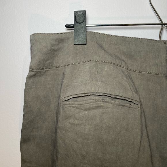 Eileen Fisher Women's size 16 Gray Lightweight Linen Blend Slacks Trousers Pants - Picture 7 of 10